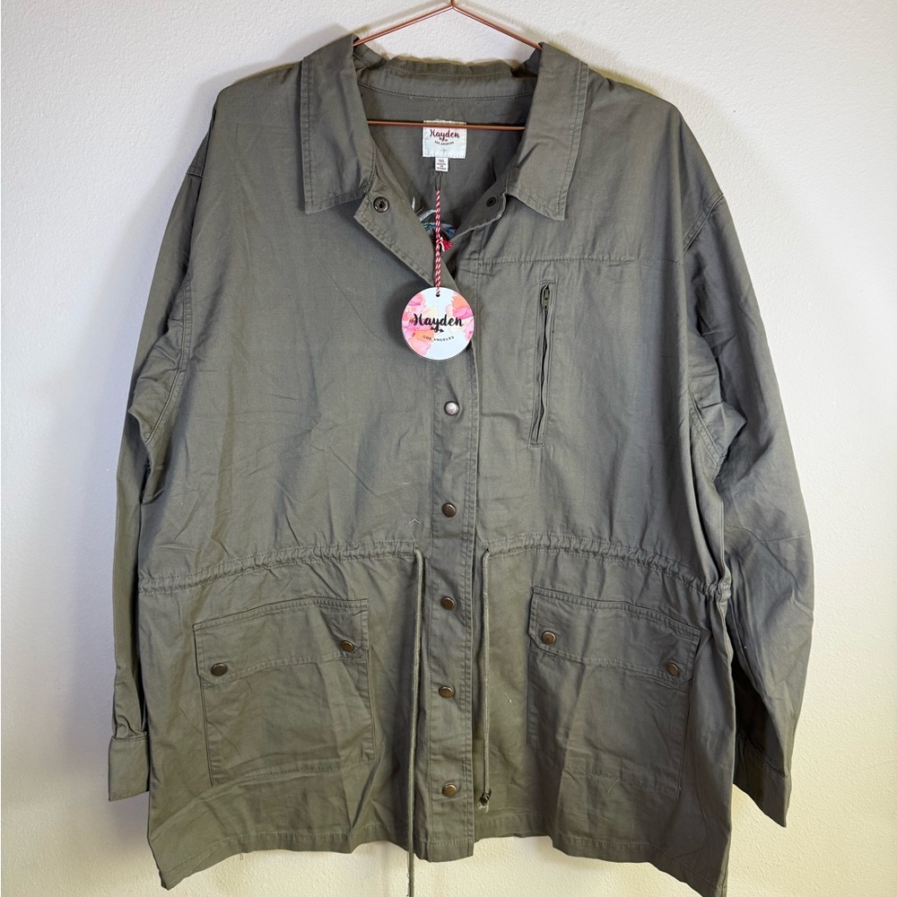 Hayden Embroidered Utility Jacket – NWT ✨🌿 1XL - Picture 3 of 6